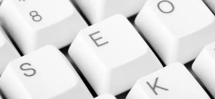 Clavier avec lettres 'SEO'