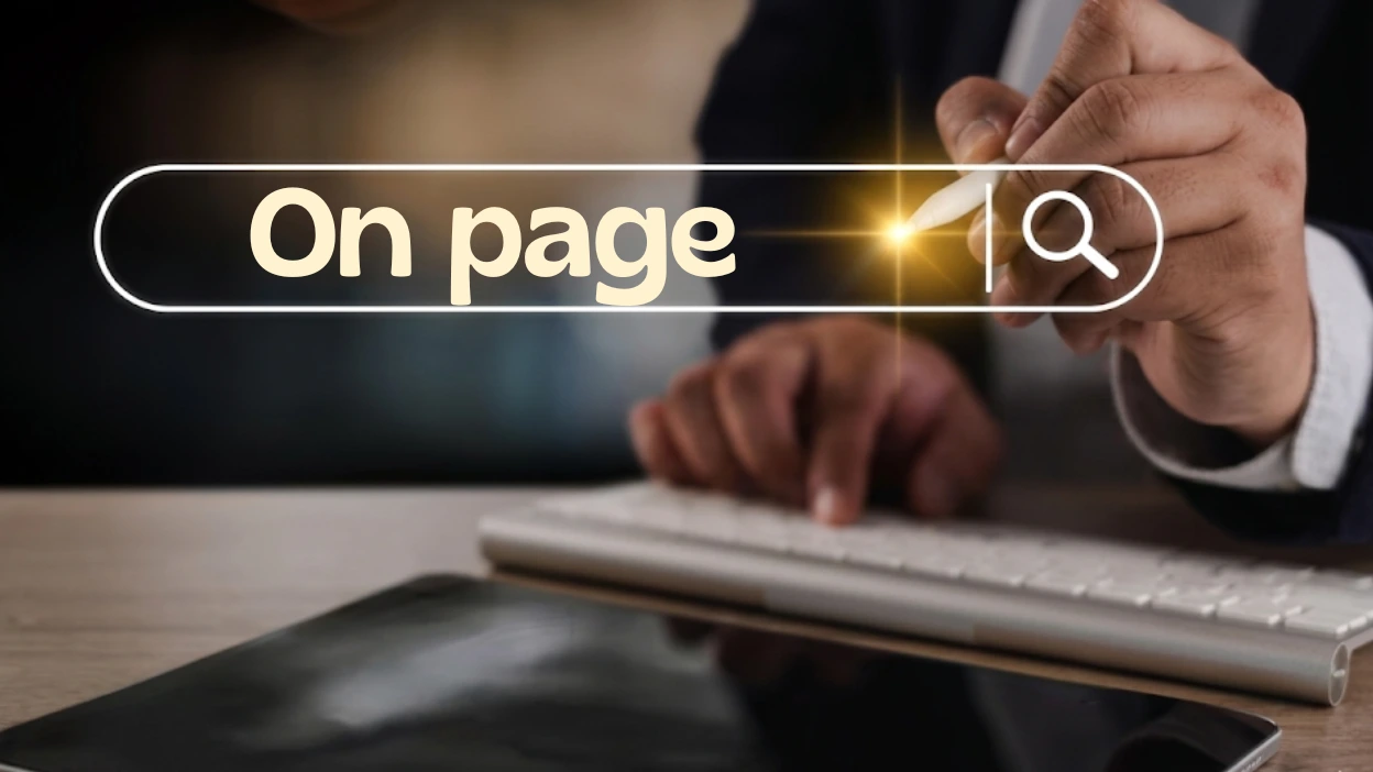 Définition de On page